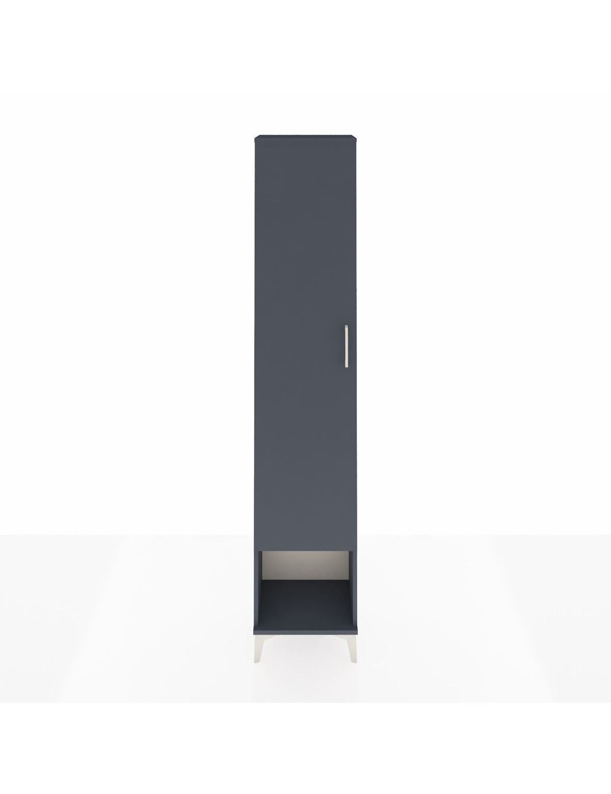 Arges Dolap 5 Raflı Tek Kapaklı 44x30x221 Antrasit-Antrasit