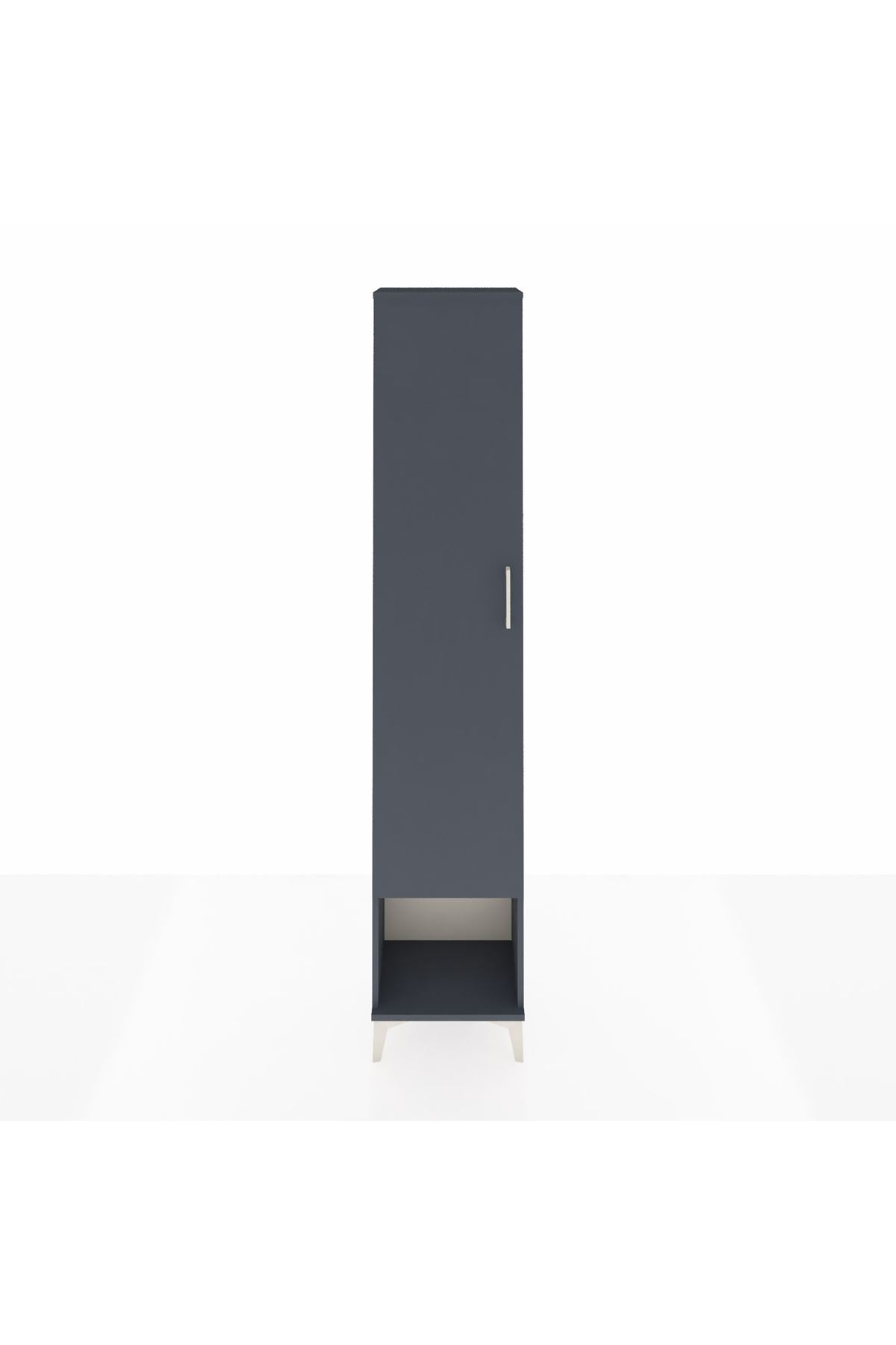 Arges Dolap 5 Raflı Tek Kapaklı 44x30x221 Antrasit-Antrasit