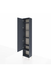 Arges Dolap 5 Raflı Tek Kapaklı 44x30x221 Antrasit-Antrasit