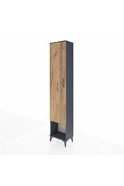 Arges Dolap 5 Raflı Tek Kapaklı 44x30x221 Antrasit-Çam