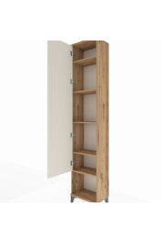 Arges Dolap 5 Raflı Tek Kapaklı 44x30x221 Çam-Aytaşı