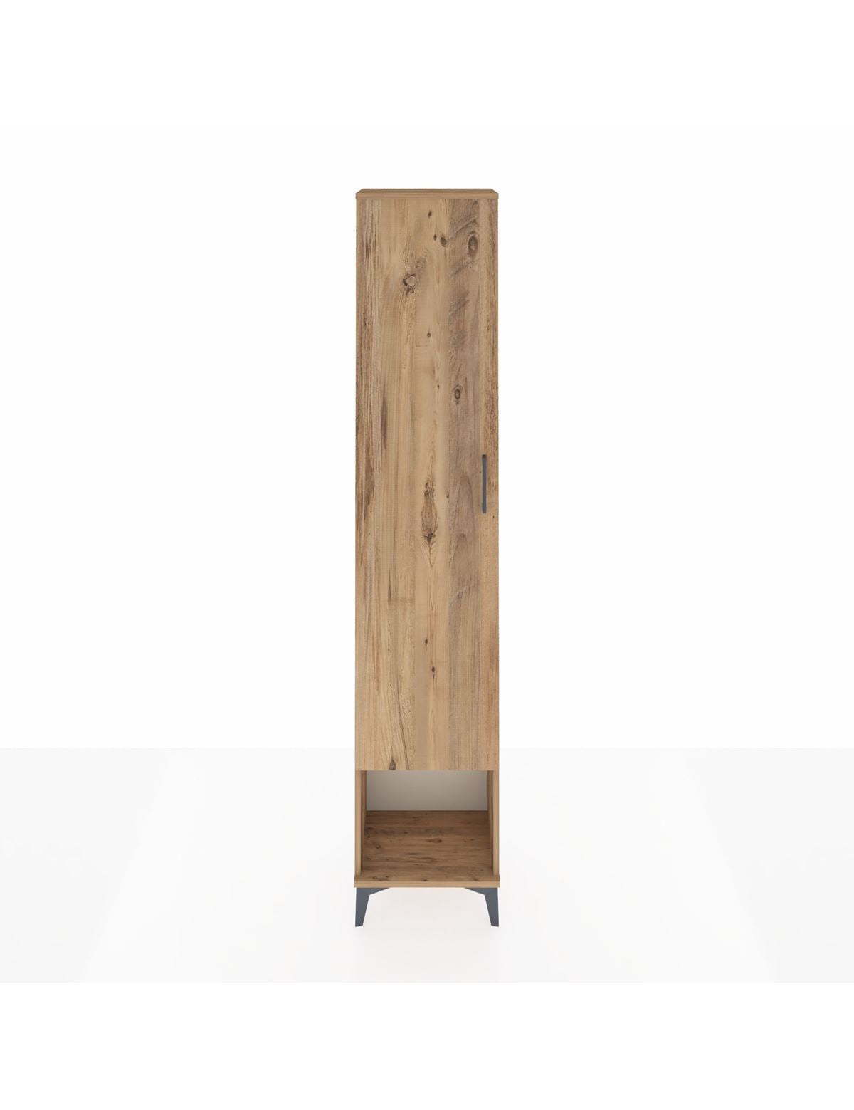 Arges Dolap 5 Raflı Tek Kapaklı 44x30x221 Çam-Çam