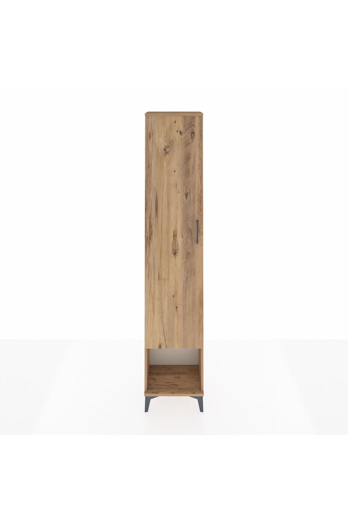 Arges Dolap 5 Raflı Tek Kapaklı 44x30x221 Çam-Çam