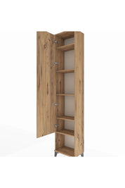 Arges Dolap 5 Raflı Tek Kapaklı 44x30x221 Çam-Çam