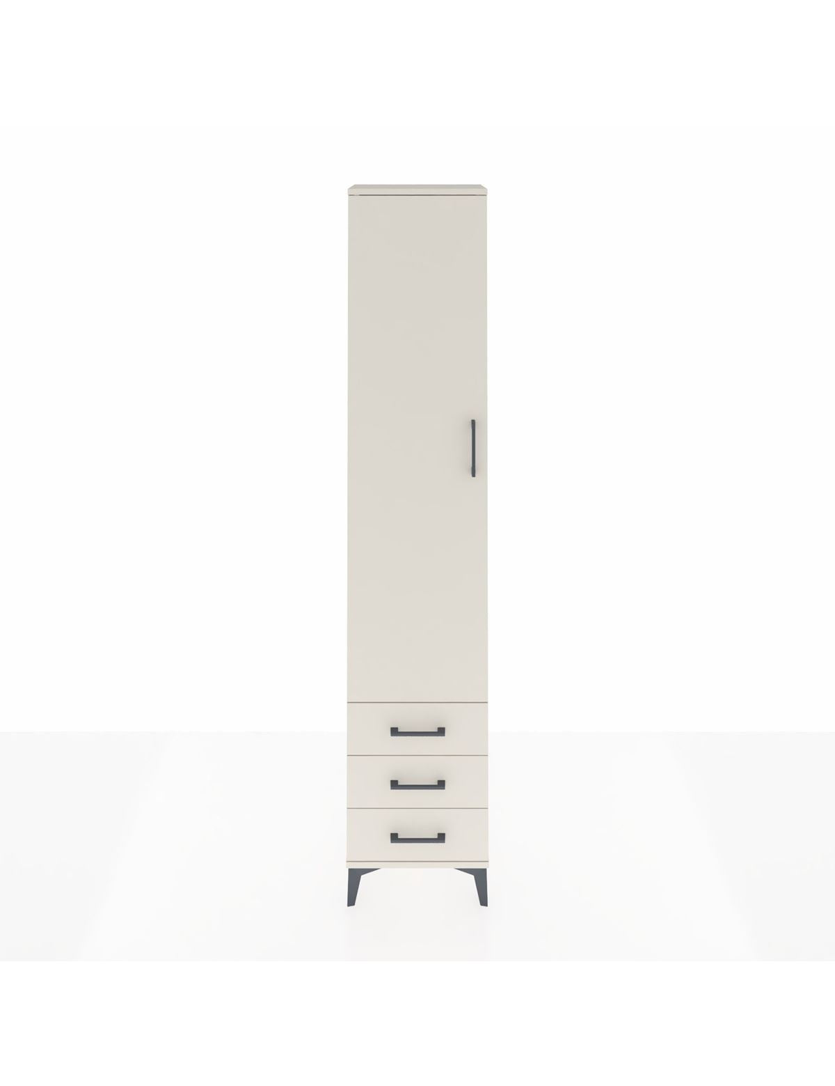 Arges Dolap 2 Raflı 3 Çekmeceli Tek Askılı 44x30x221 Aytaşı-Aytaşı