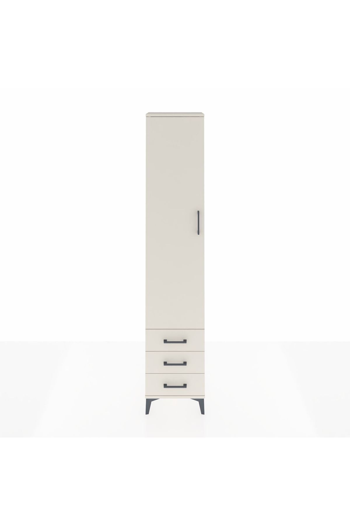 Arges Dolap 2 Raflı 3 Çekmeceli Tek Askılı 44x30x221 Aytaşı-Aytaşı