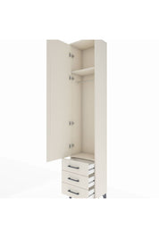 Arges Dolap 2 Raflı 3 Çekmeceli Tek Askılı 44x30x221 Aytaşı-Aytaşı