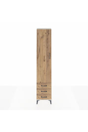 Arges Dolap 2 Raflı 3 Çekmeceli Tek Askılı 44x30x221 Aytaşı-Çam