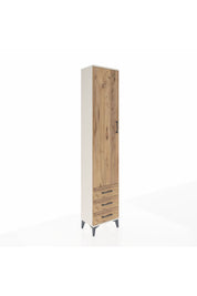 Arges Dolap 2 Raflı 3 Çekmeceli Tek Askılı 44x30x221 Aytaşı-Çam