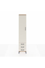Arges Dolap 2 Raflı 3 Çekmeceli Tek Askılı 44x30x221