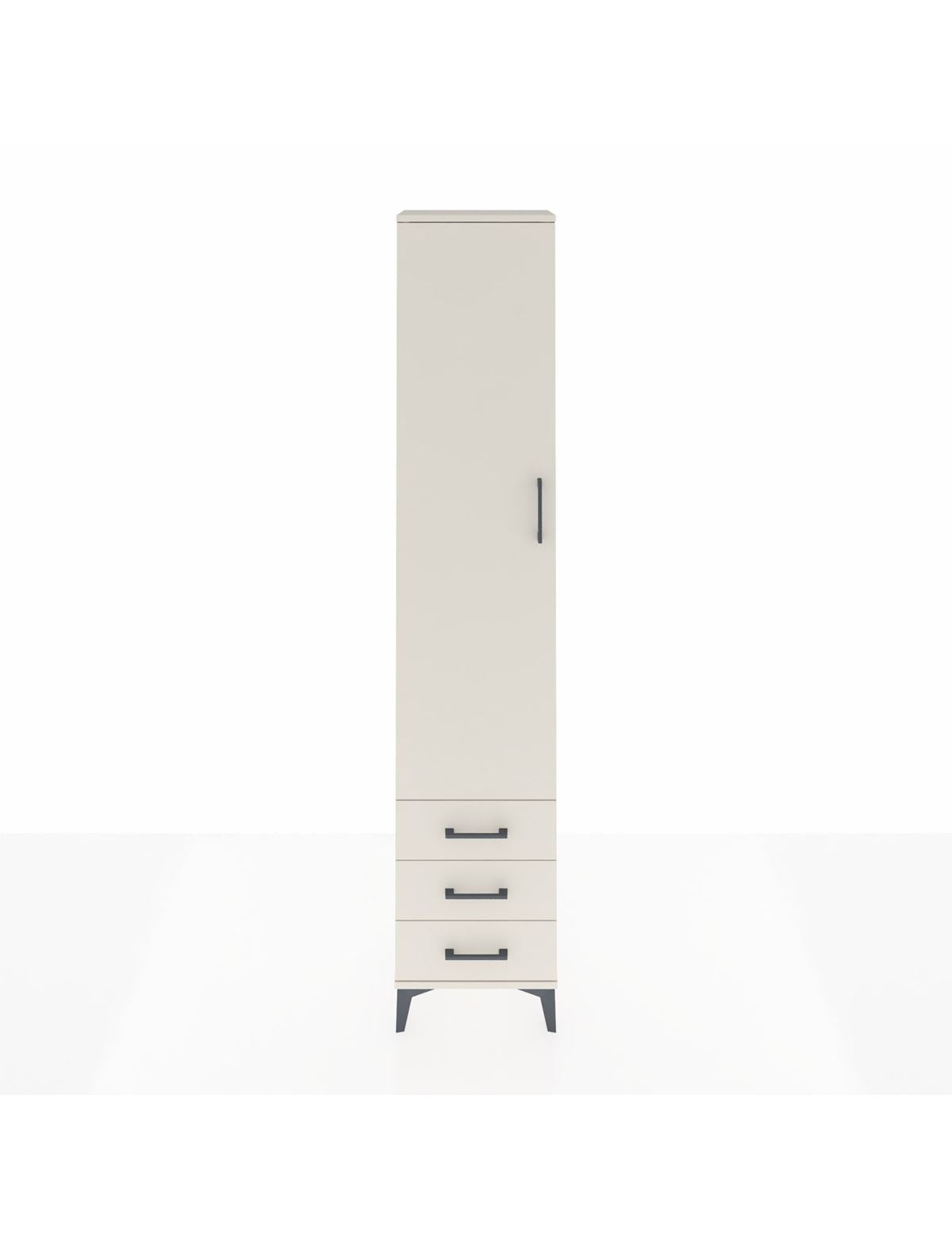 Arges Dolap 4 Raflı 3 Çekmeceli Tek Kapaklı 44x30x221 Aytaşı-Aytaşı