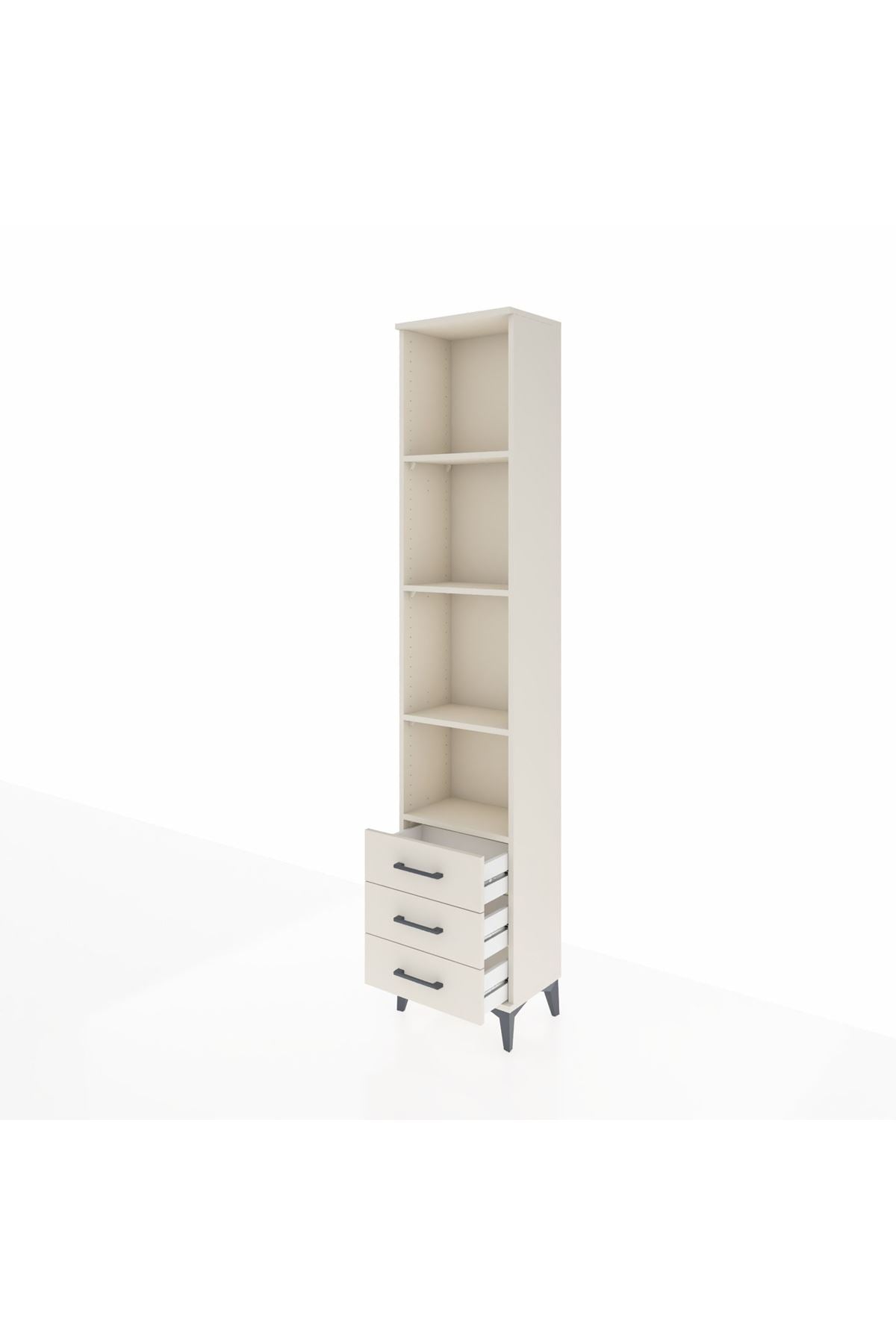 Arges Dolap 4 Raflı 3 Çekmeceli 44x30x221 Aytaşı-Aytaşı