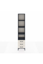 Arges Dolap 4 Raflı 3 Çekmeceli 44x30x221 Antrasit-Aytaşı