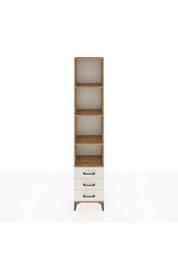 Arges Dolap 4 Raflı 3 Çekmeceli 44x30x221 Çam-Aytaşı