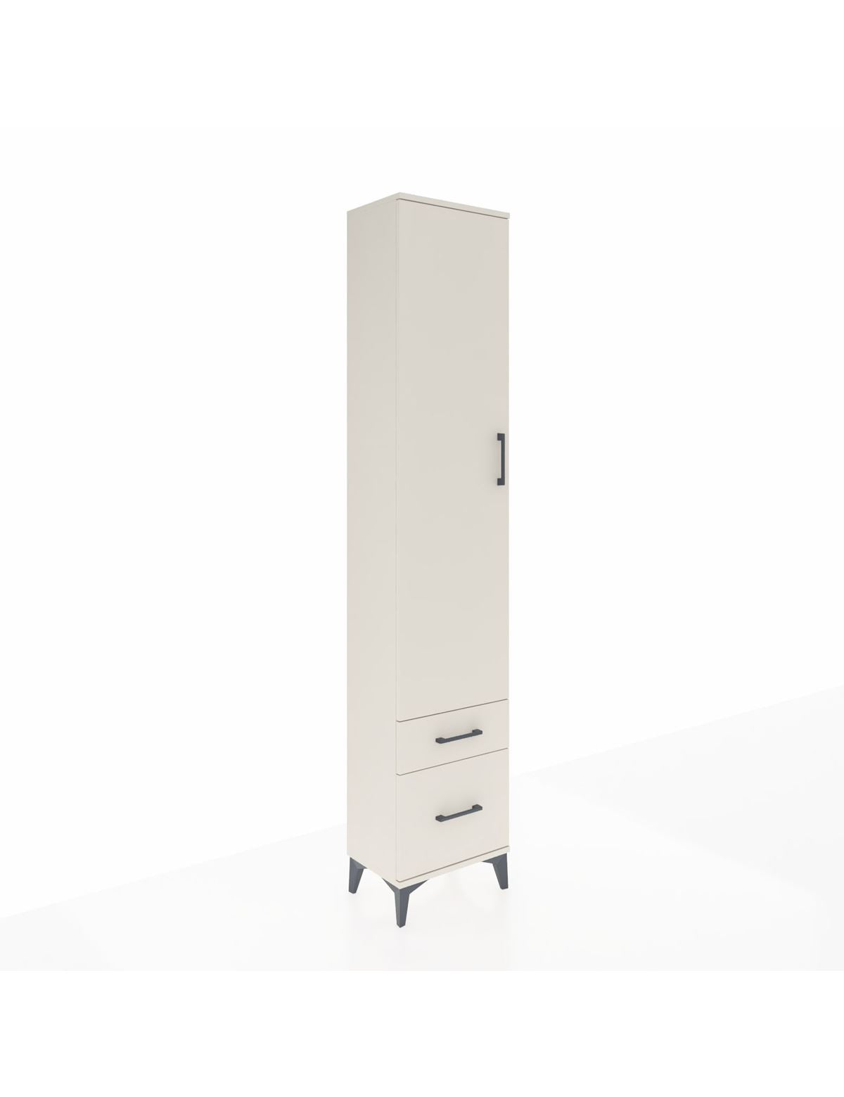 Arges Dolap 2 Raflı 2 Çekmeceli Tek Askılı 44x30x221 Aytaşı-Aytaşı