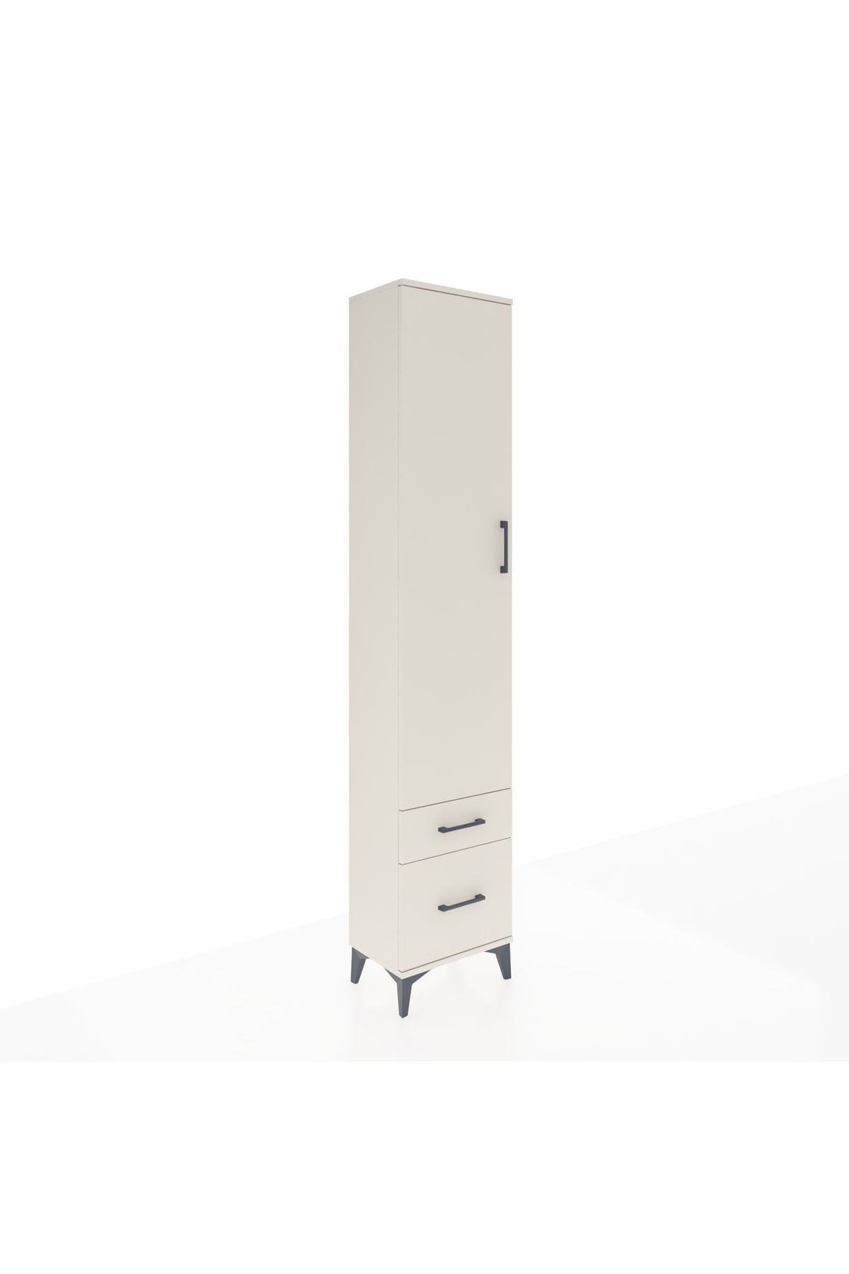 Arges Dolap 4 Raflı 2 Çekmeceli Tek Kapaklı 44x30x221 - S28M019V1A