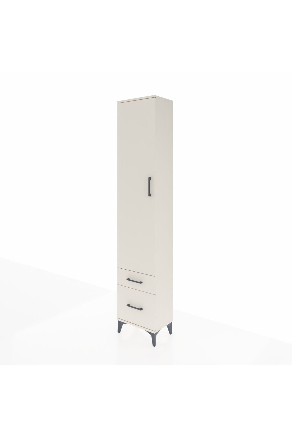 Arges Dolap 4 Raflı 2 Çekmeceli Tek Kapaklı 44x30x221 Aytaşı-Aytaşı