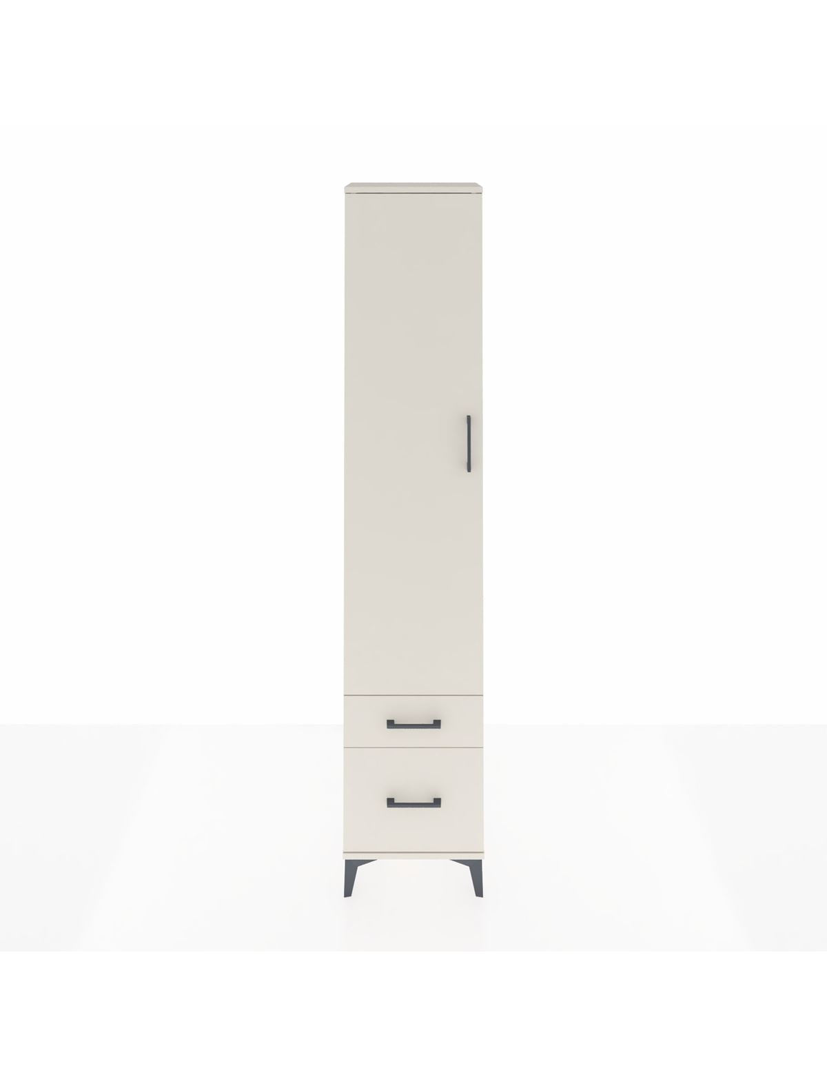 Arges Dolap 4 Raflı 2 Çekmeceli Tek Kapaklı 44x30x221 Aytaşı-Aytaşı