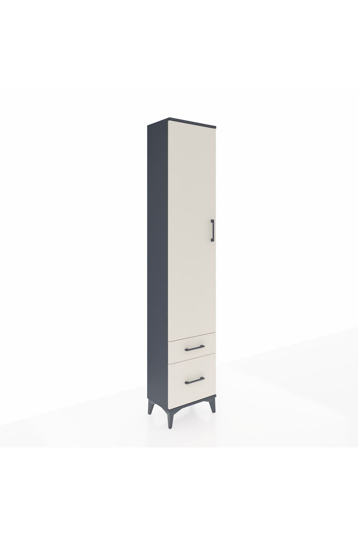 Arges Dolap 4 Raflı 2 Çekmeceli Tek Kapaklı 44x30x221 - S28M019V4A