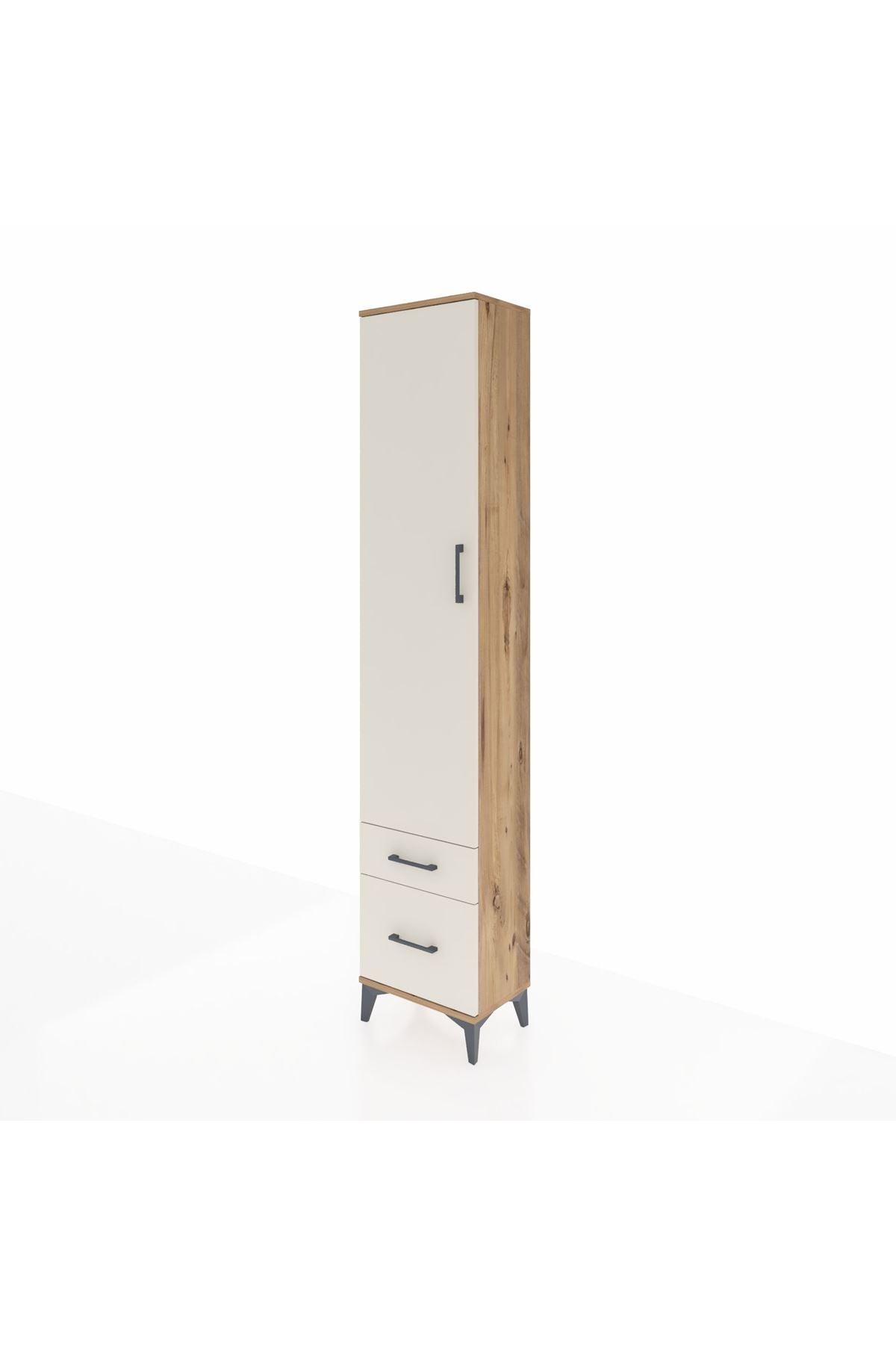 Arges Dolap 4 Raflı 2 Çekmeceli Tek Kapaklı 44x30x221 - S28M019V7A