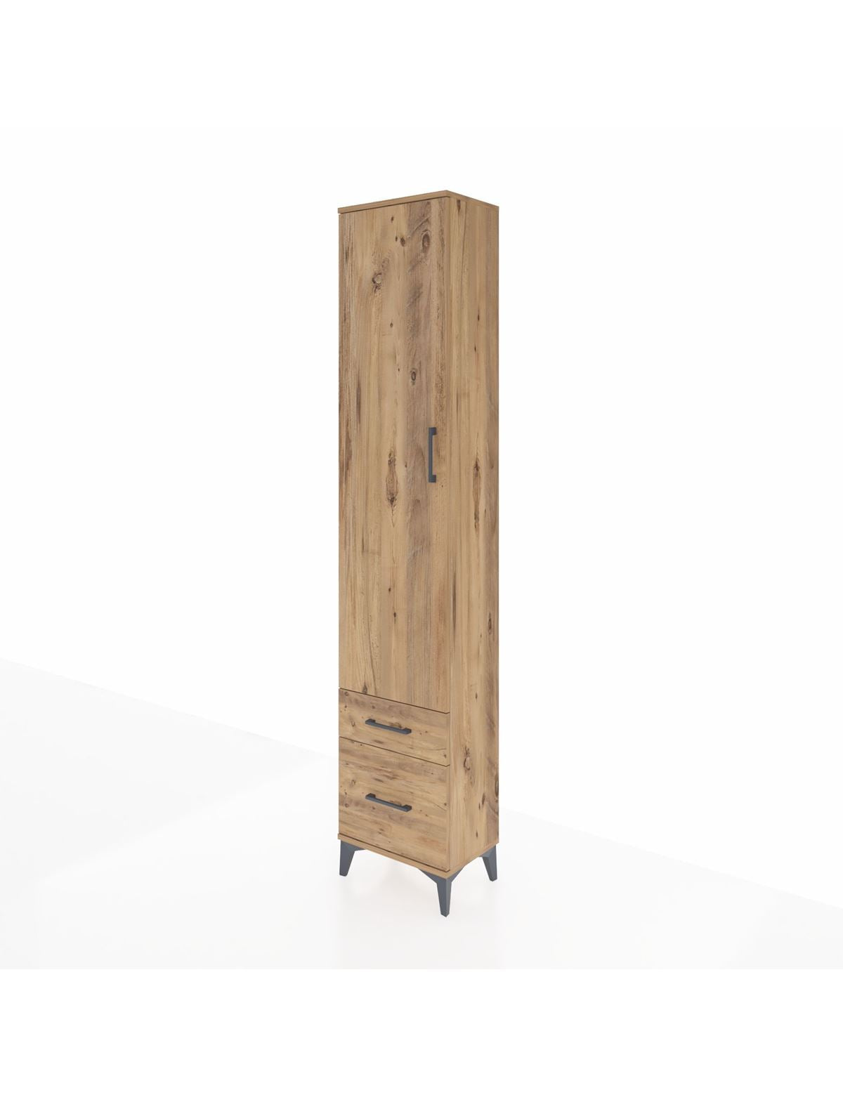 Arges Dolap 4 Raflı 2 Çekmeceli Tek Kapaklı 44x30x221 - S28M019V9A