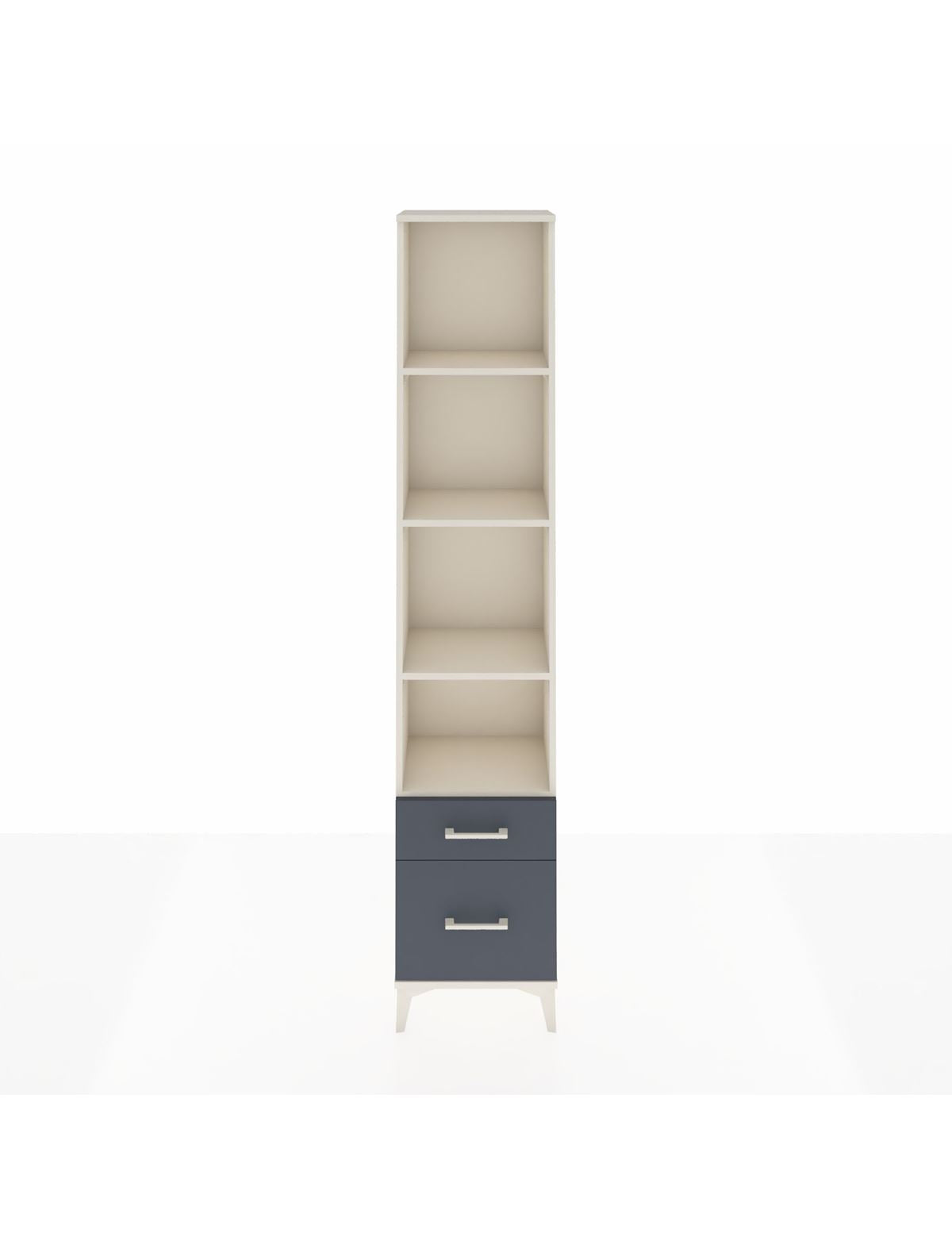 Arges Dolap 4 Raflı 2 Çekmeceli 44x30x221 Aytaşı-Antrasit