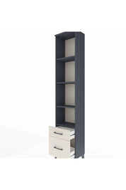 Arges Dolap 4 Raflı 2 Çekmeceli 44x30x221 Antrasit-Aytaşı