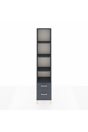 Arges Dolap 4 Raflı 2 Çekmeceli 44x30x221 Antrasit-Antrasit