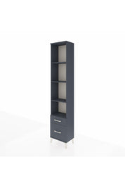 Arges Dolap 4 Raflı 2 Çekmeceli 44x30x221 Antrasit-Antrasit