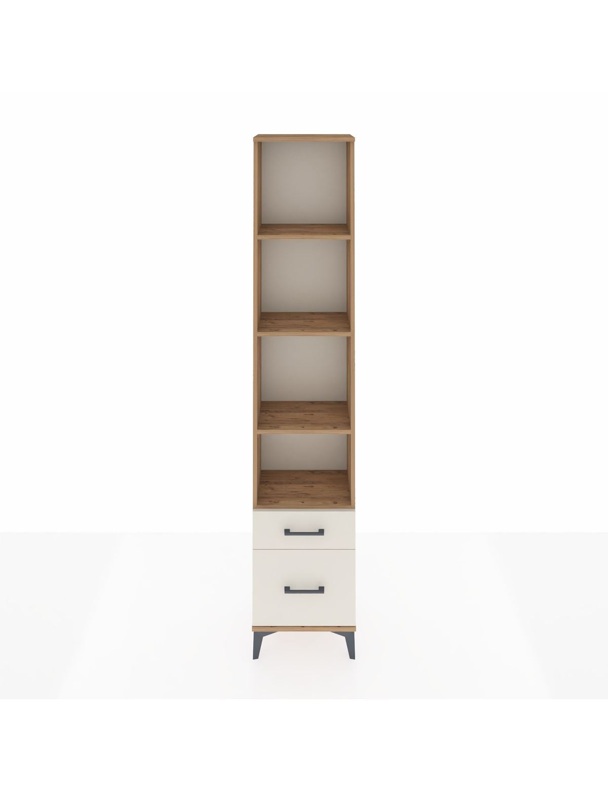 Arges Dolap 4 Raflı 2 Çekmeceli 44x30x221 Çam-Aytaşı