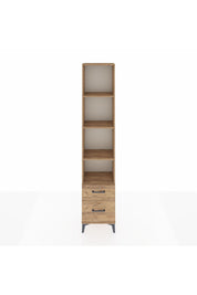 Arges Dolap 4 Raflı 2 Çekmeceli 44x30x221 Çam-Çam