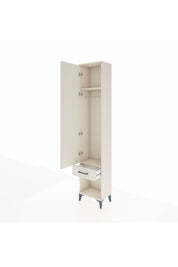 Arges Dolap 2 Raflı Tek Çekmeceli Tek Askılı 44x30x221 Aytaşı-Aytaşı