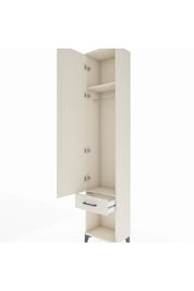 Arges Dolap 2 Raflı Tek Çekmeceli Tek Askılı 44x30x221 Aytaşı-Aytaşı