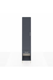 Arges Dolap 2 Raflı Tek Çekmeceli Tek Askılı 44x30x221 Antrasit-Antrasit