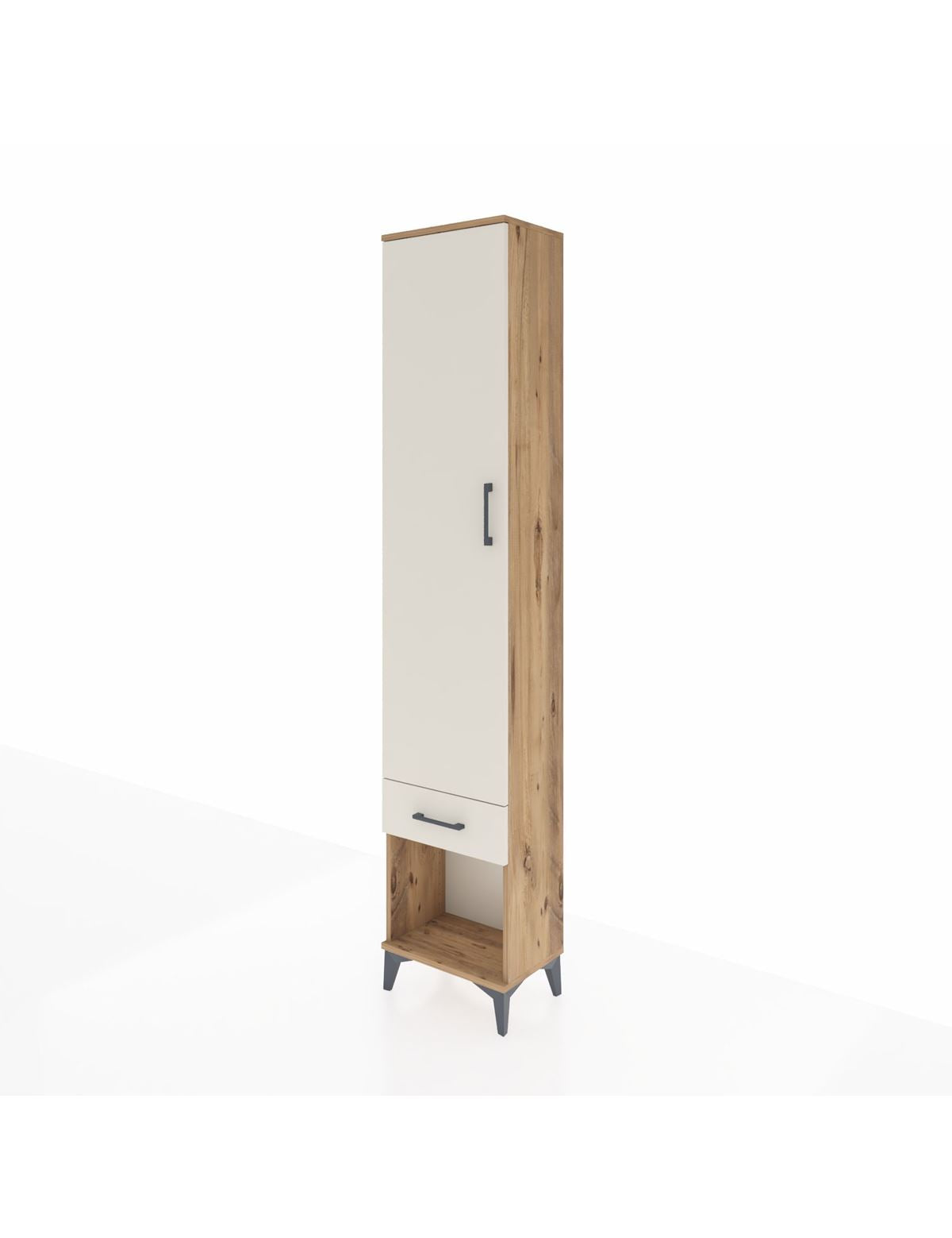 Arges Dolap 2 Raflı Tek Çekmeceli Tek Askılı 44x30x221 - S28M021V7A