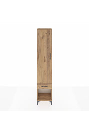 Arges Dolap 2 Raflı Tek Çekmeceli Tek Askılı 44x30x221 Çam-Çam