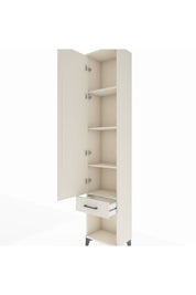 Arges Dolap 4 Raflı Tek Çekmeceli Tek Kapaklı 44x30x221 Aytaşı-Aytaşı