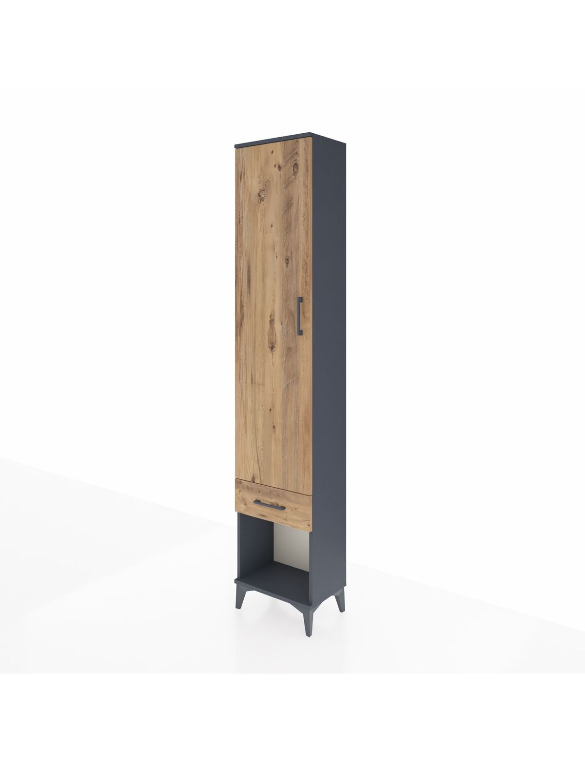 Arges Dolap 4 Raflı Tek Çekmeceli Tek Kapaklı 44x30x221 - S28M022V6A