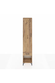 Arges Dolap 4 Raflı Tek Çekmeceli Tek Kapaklı 44x30x221 Çam-Çam