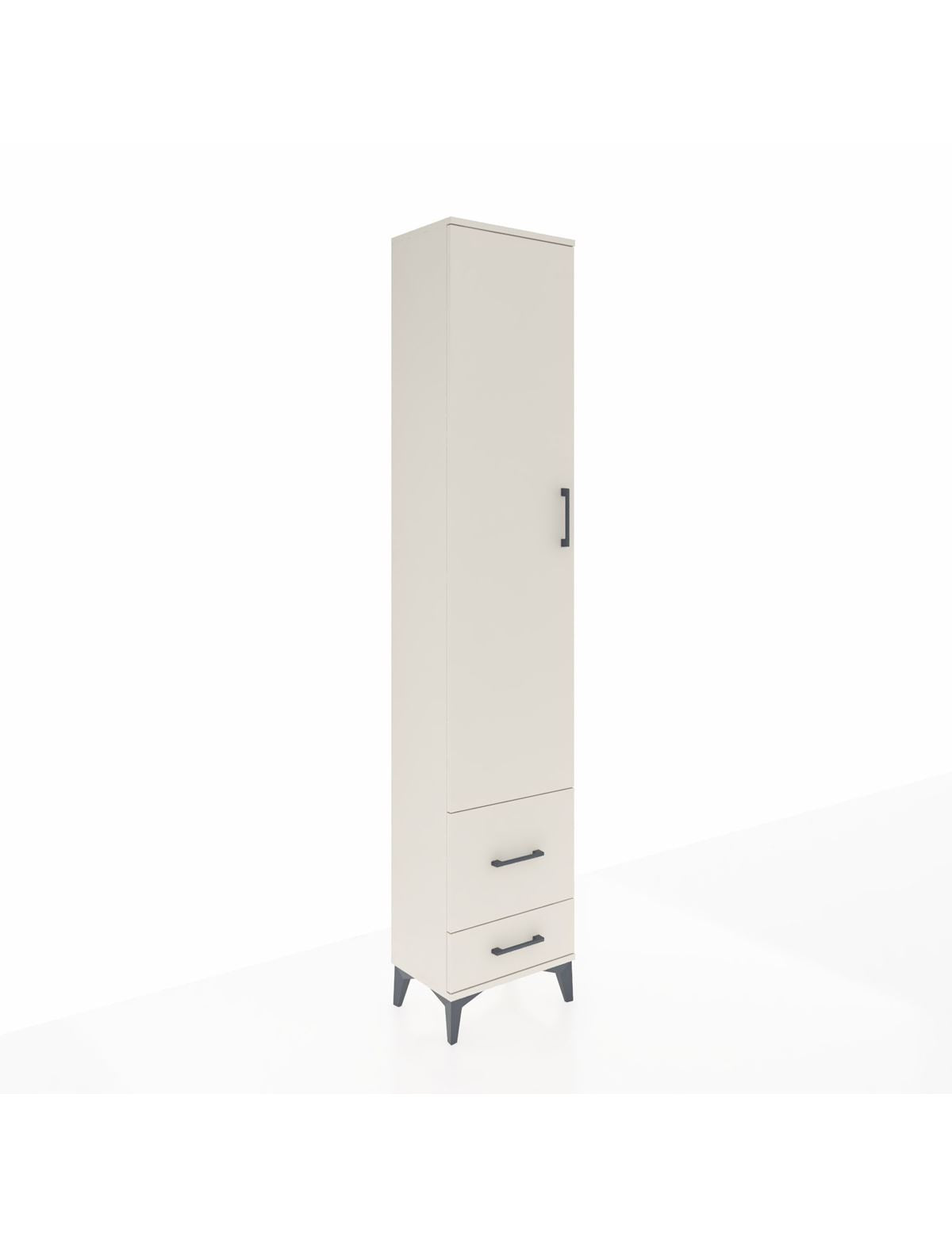 Arges Dolap 2 Raflı 2 Çekmeceli Tek Askılı 44x30x221 Aytaşı-Aytaşı