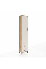 Arges Dolap 2 Raflı 2 Çekmeceli Tek Askılı 44x30x221 Çam-Aytaşı