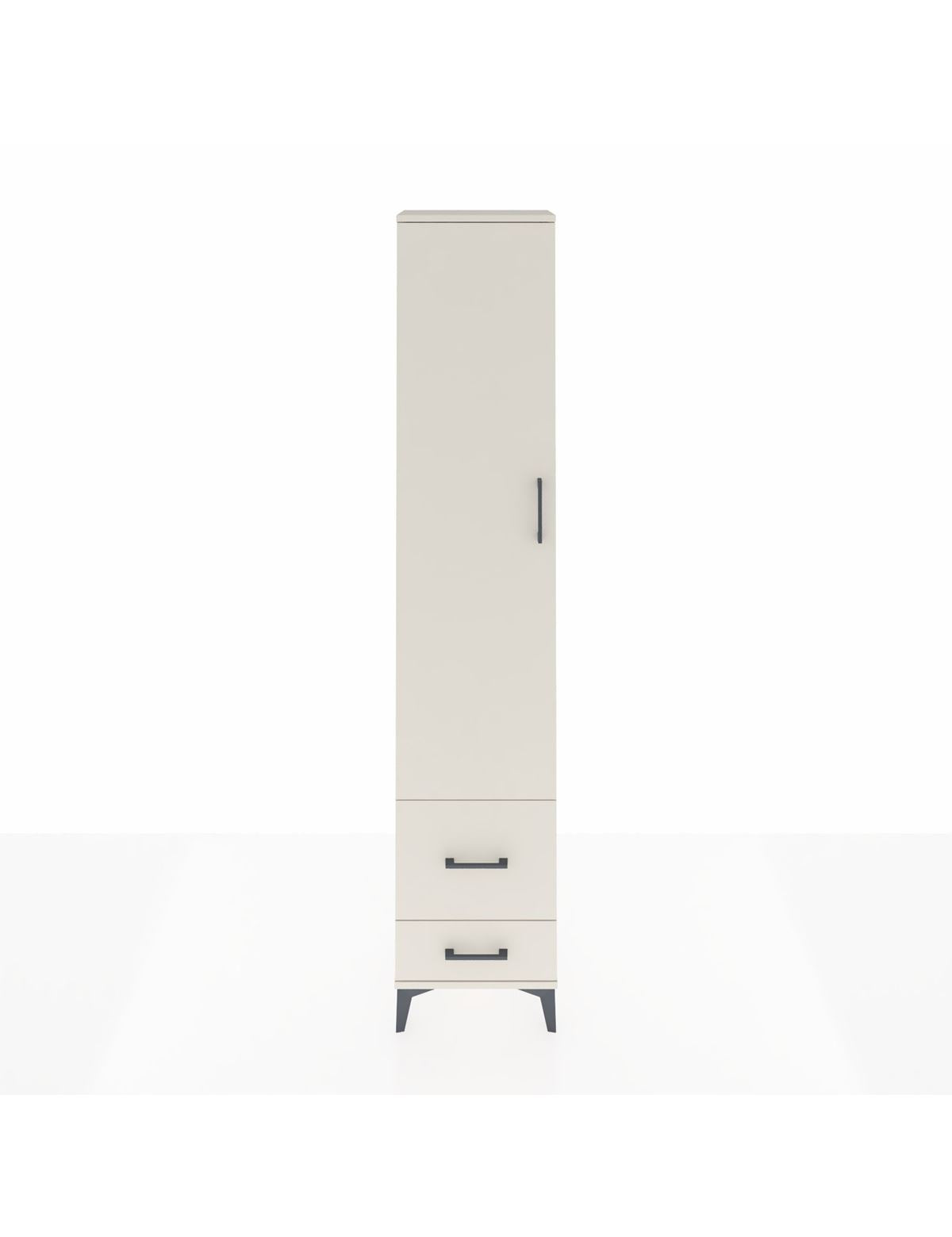 Arges Dolap 4 Raflı 2 Çekmeceli Tek Kapaklı 44x30x221 Aytaşı-Aytaşı