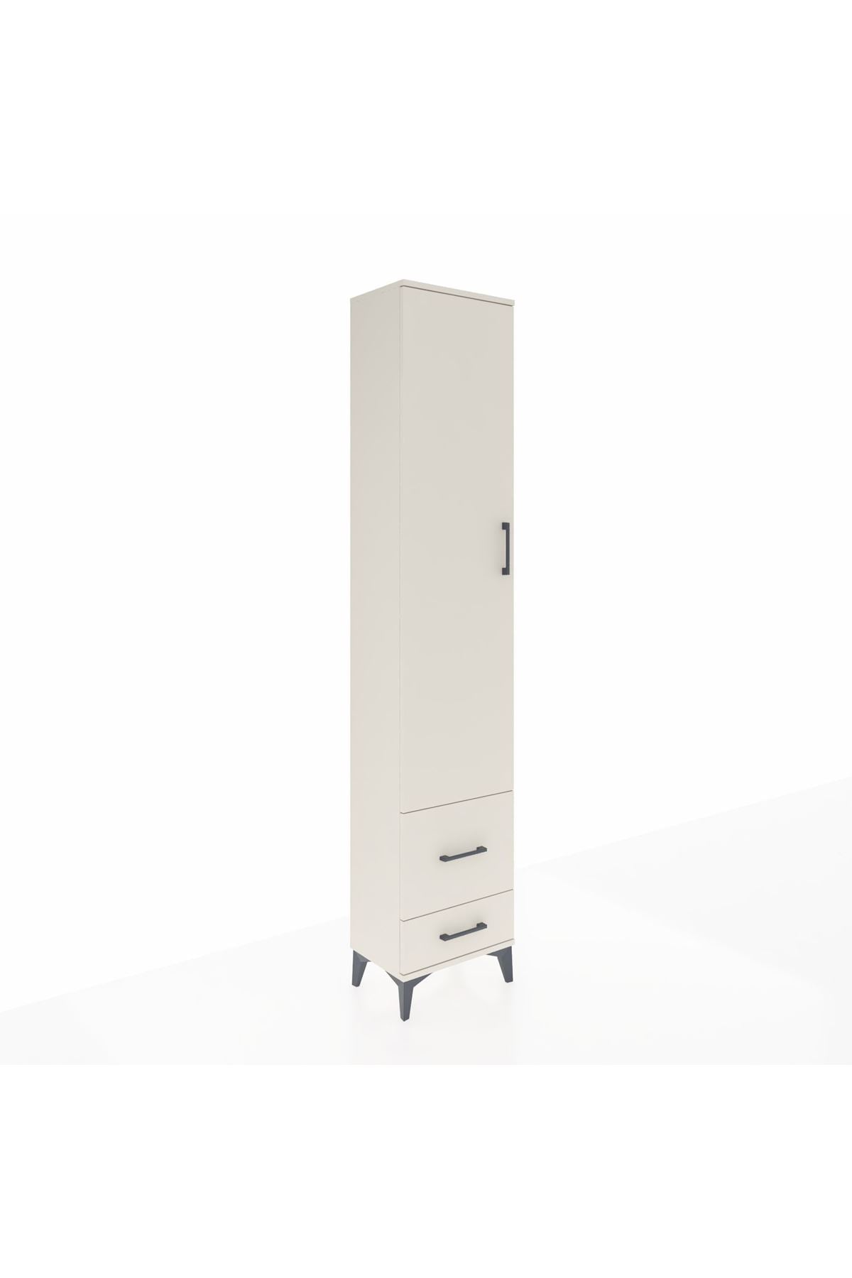 Arges Dolap 4 Raflı 2 Çekmeceli Tek Kapaklı 44x30x221 Aytaşı-Aytaşı