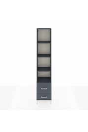 Arges Dolap 4 Raflı 2 Çekmeceli 44x30x221 Antrasit-Antrasit