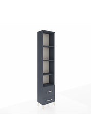 Arges Dolap 4 Raflı 2 Çekmeceli 44x30x221 Antrasit-Antrasit