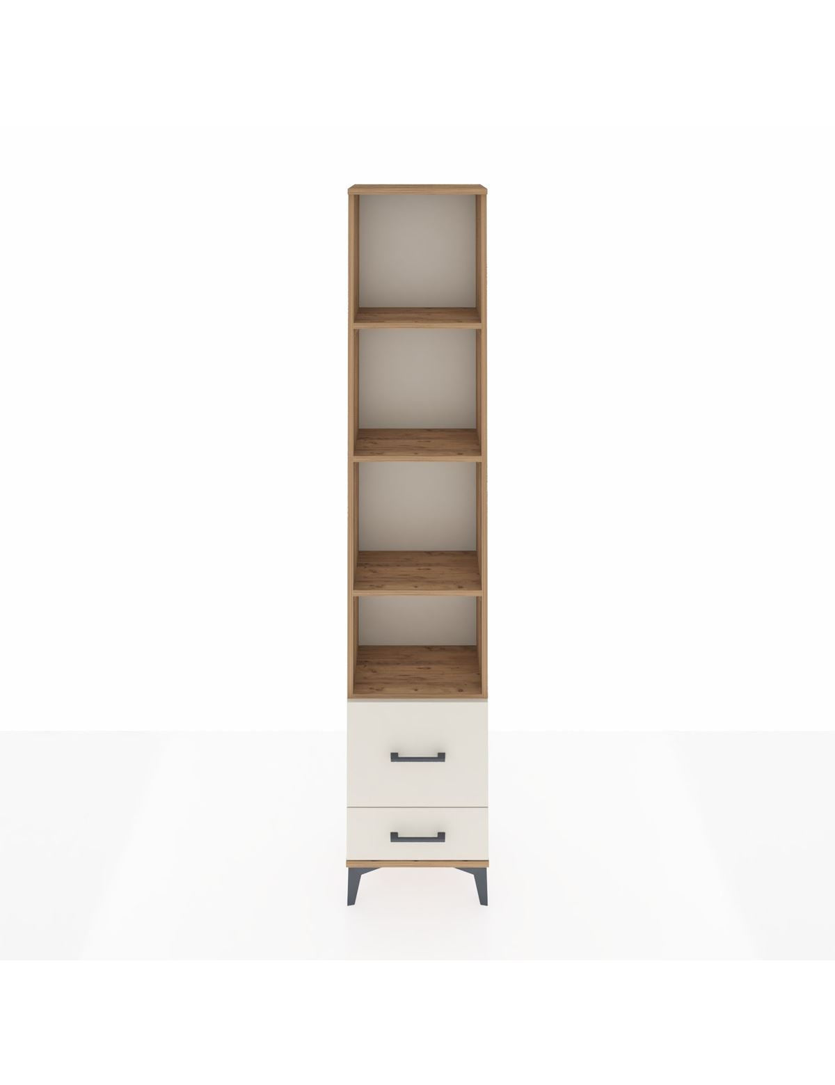 Arges Dolap 4 Raflı 2 Çekmeceli 44x30x221 Çam-Aytaşı