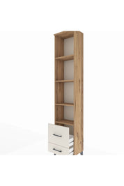 Arges Dolap 4 Raflı 2 Çekmeceli 44x30x221 Çam-Aytaşı