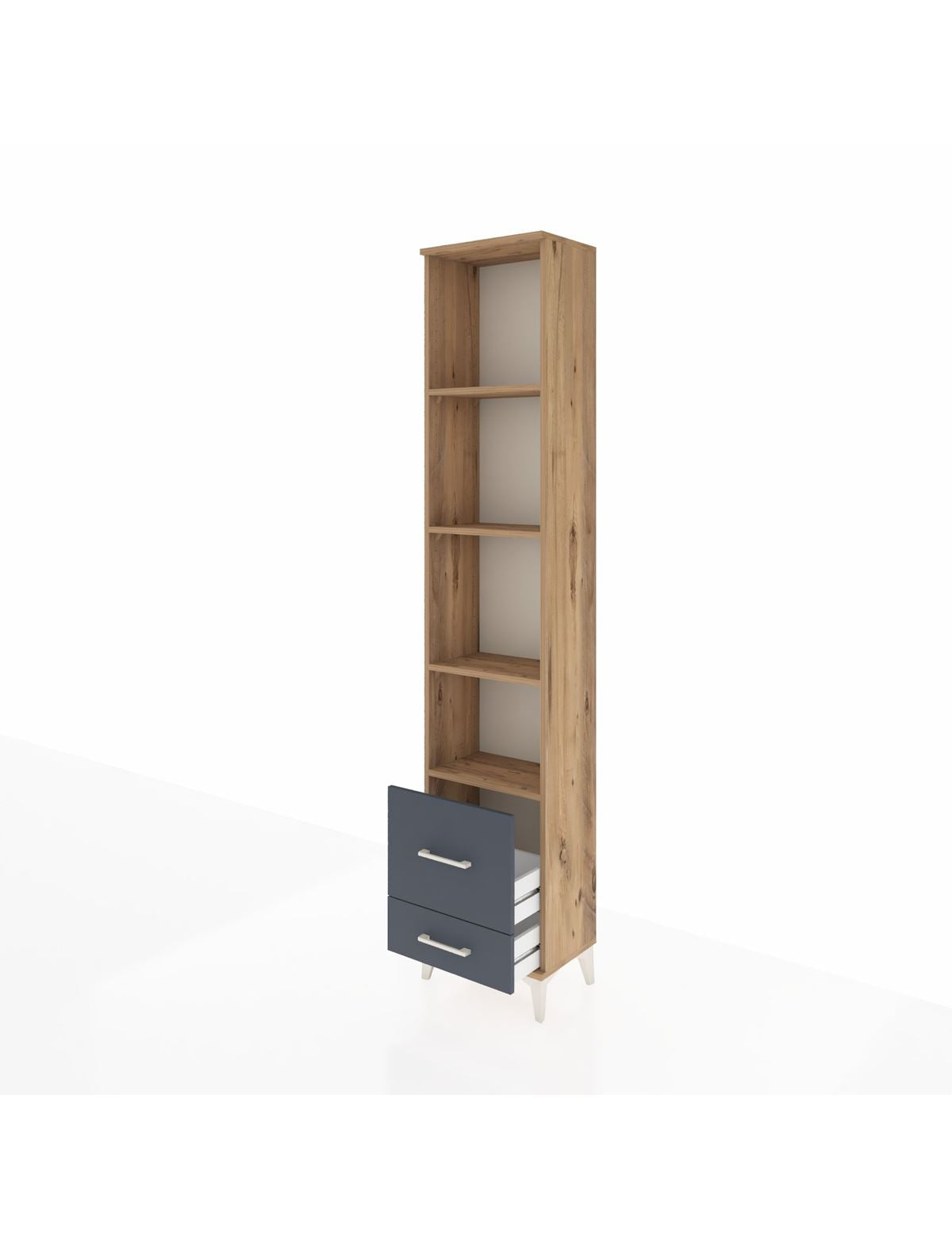 Arges Dolap 4 Raflı 2 Çekmeceli 44x30x221 - S28M025V8A