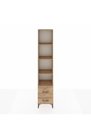 Arges Dolap 4 Raflı 2 Çekmeceli 44x30x221 Çam-Çam