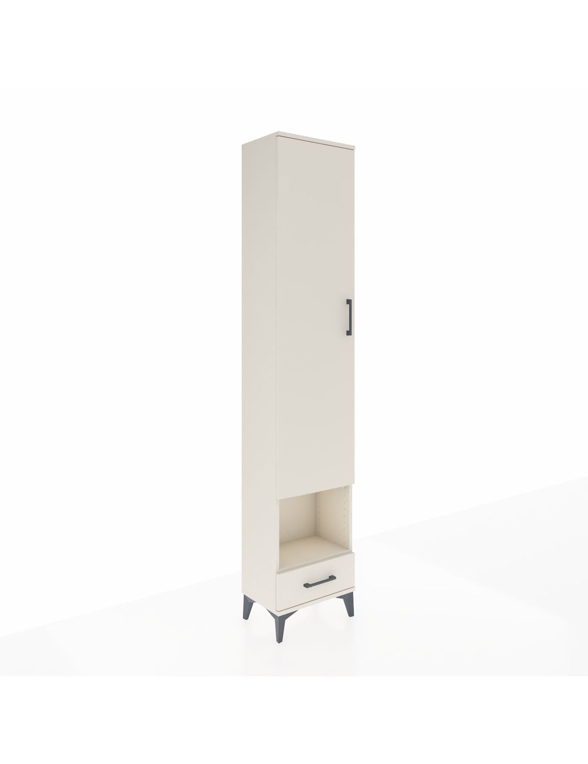 Arges Dolap 3 Raflı Tek Çekmeceli Tek Askılı 44x30x221 Aytaşı-Aytaşı